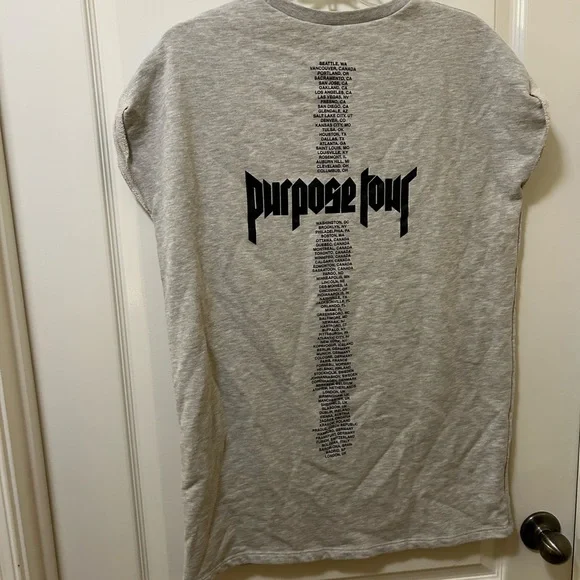 H&M Justin Bieber Purpose tour t shirt sweater dress 🖤 - Picture 7 of 7